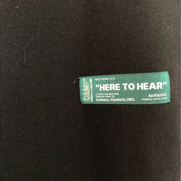 MADE Recess Black Heavyweight Sweatpants with Custom GWS Camp Patch Size Large - Picture 3 of 6